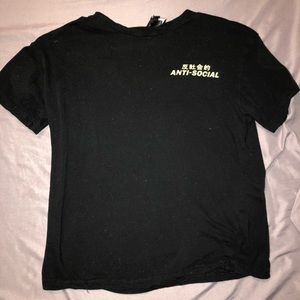 Anti social thin light weight shirt